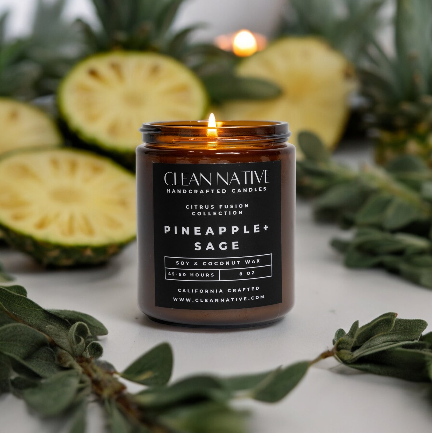 Pineapple Sage Soy & Coconut Wax Candle