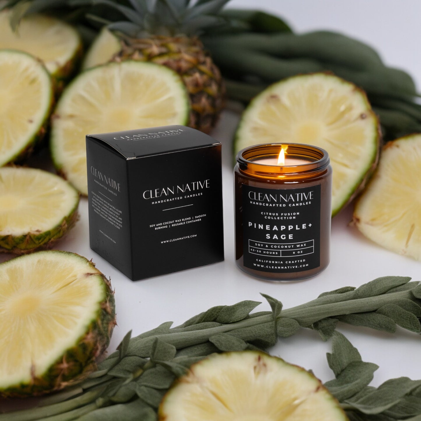 Pineapple Sage Soy & Coconut Wax Candle