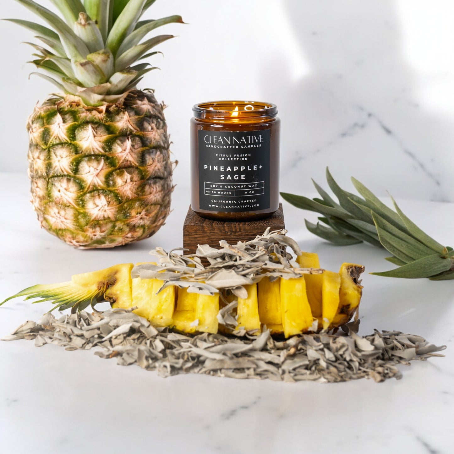 Pineapple Sage Soy & Coconut Wax Candle