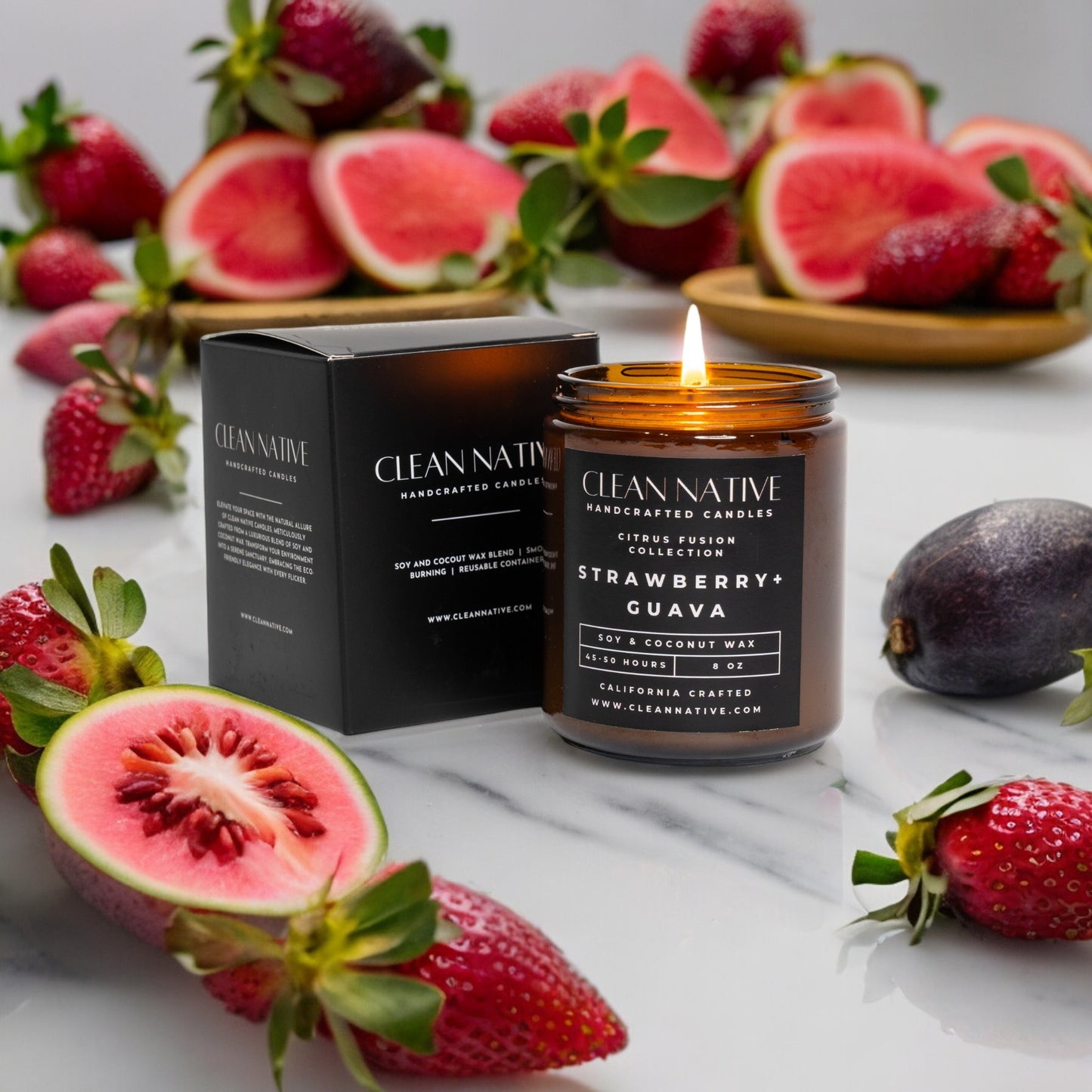 Strawberry Guava Soy & Coconut Wax Candle